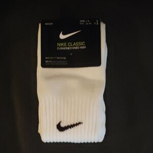 Nike Classic White Knee High Socks